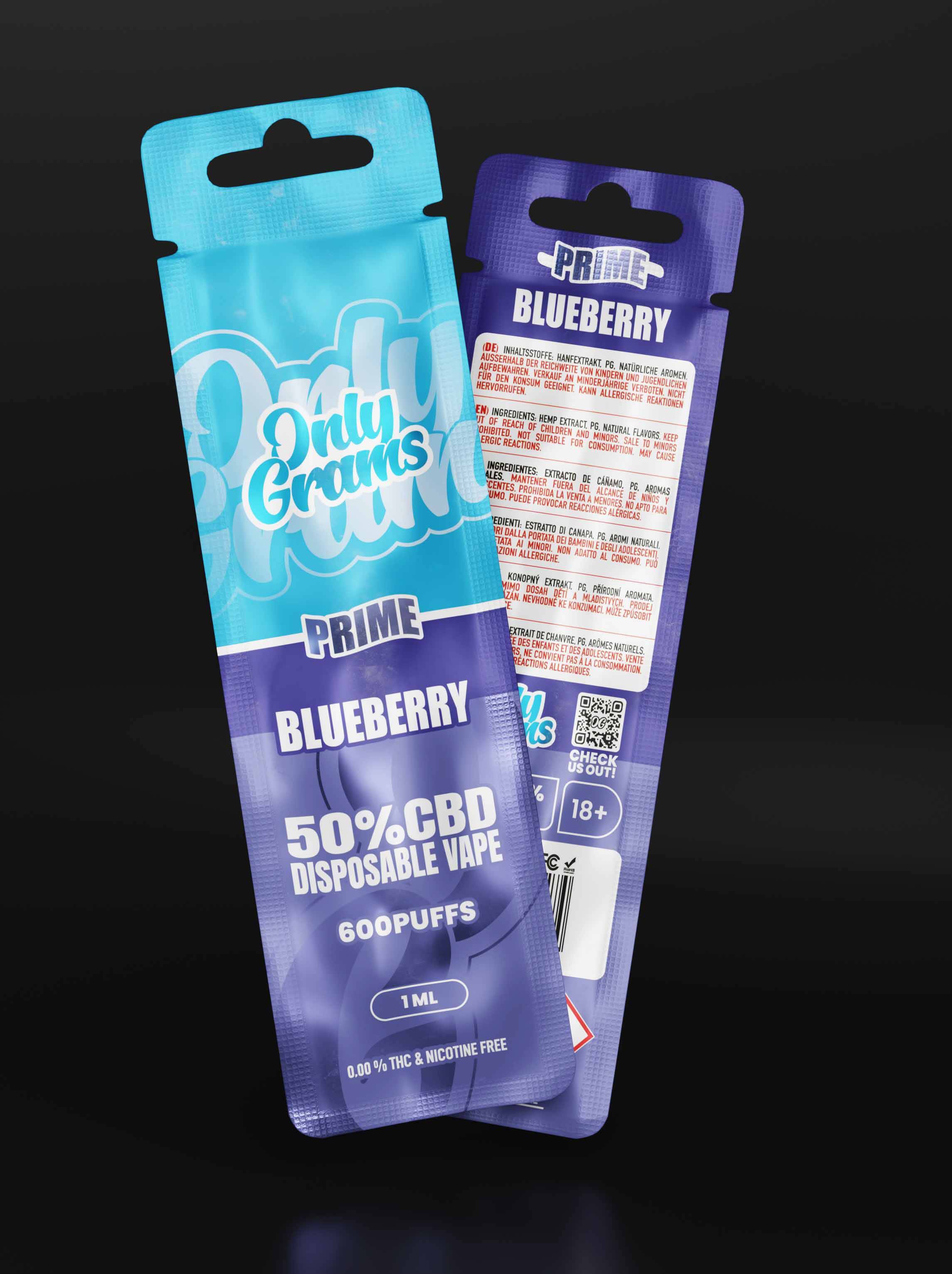 Blueberry CBD Einweg Vape - OnlyGrams