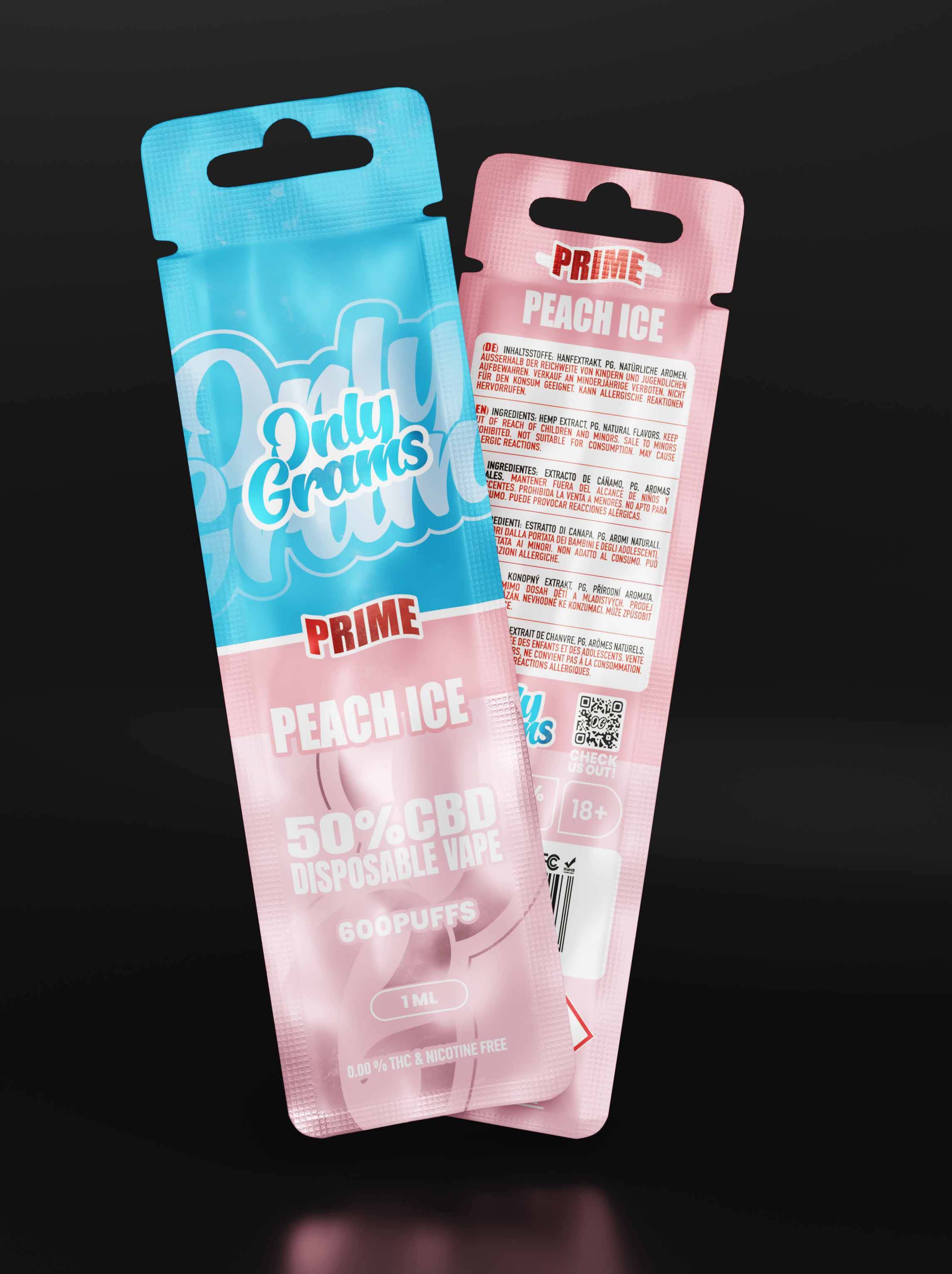Peach Ice CBD Einweg Vape - OnlyGrams
