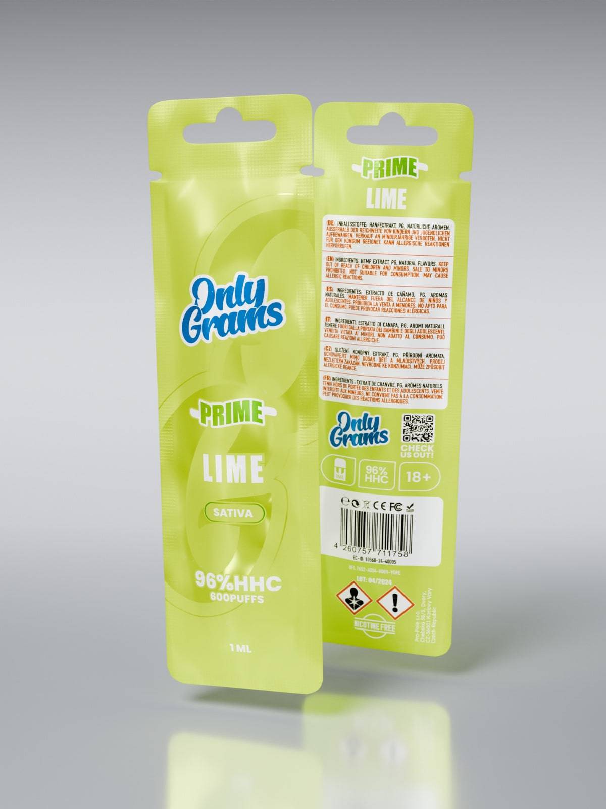 HHC Prime Vape 1ml – Lime